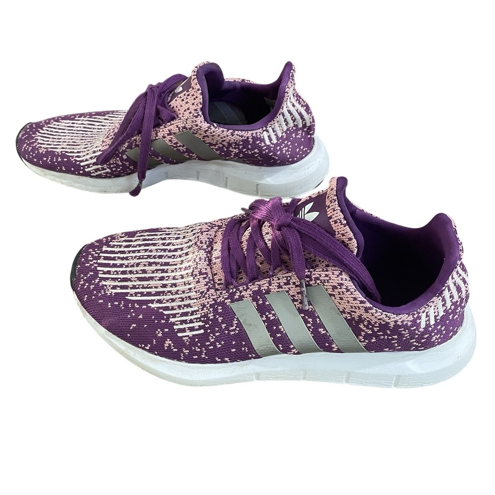 Adidas Swift Run Womens Purple‎ Pink Knit Sneakers EF5442 Size 9.5